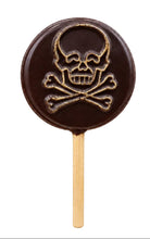 Load image into Gallery viewer, Chocolate Skull &amp; Cross Bones Sucker
