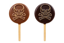 Load image into Gallery viewer, Chocolate Skull &amp; Cross Bones Sucker

